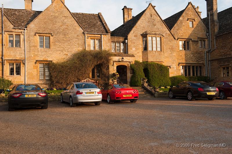 20090412_185227_D3.jpg - Buckland Manor guest vehicles, Cotswalds